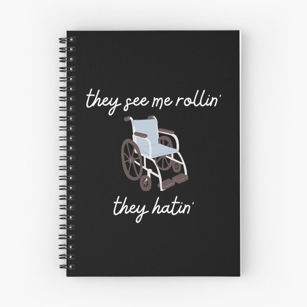 Item preview, They see me rollin they hatin wheelchair disabled wheelchair funny pun designed and sold by not4fantasy.