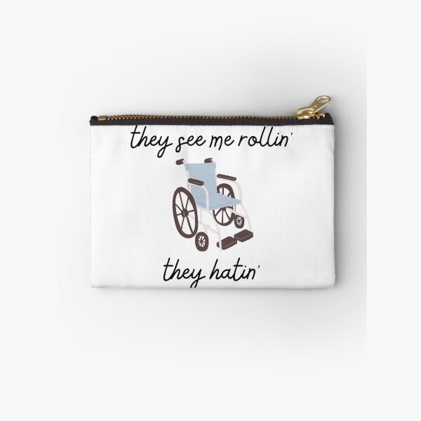 Item preview, They see me rollin they hatin wheelchair disabled wheelchair funny pun designed and sold by not4fantasy.