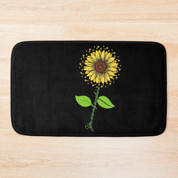 Item preview, You are my sunshine, paw prints and sunflower design, perfect for pet lovers designed and sold by MAdHouseArtist.