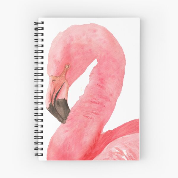Item preview, Pink flamingos watercolor - bird painting designed and sold by L'Atelier Oranjade.