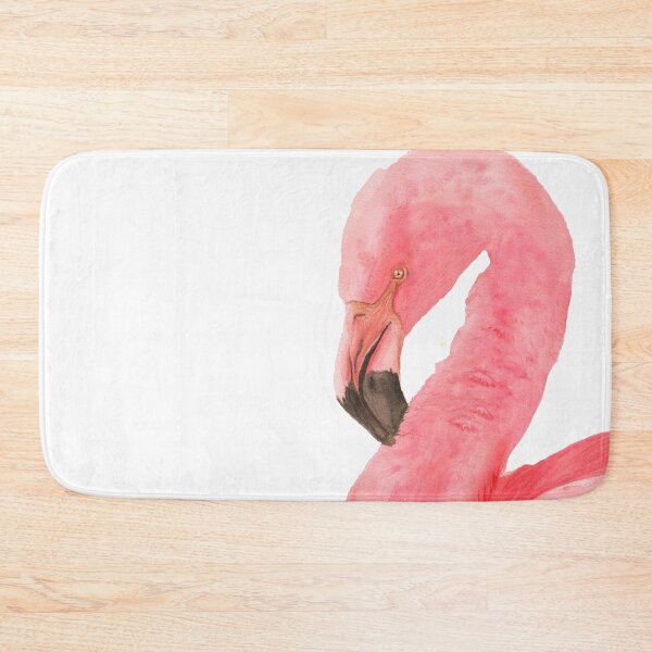 Item preview, Pink flamingos watercolor - bird painting designed and sold by L'Atelier Oranjade.