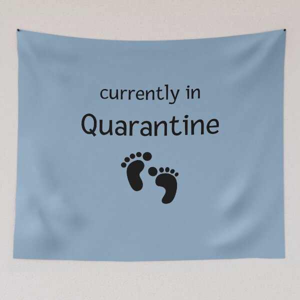 Item preview, Funny Pregnancy Quote Currently in Quarantine designed and sold by mimosadesigns.