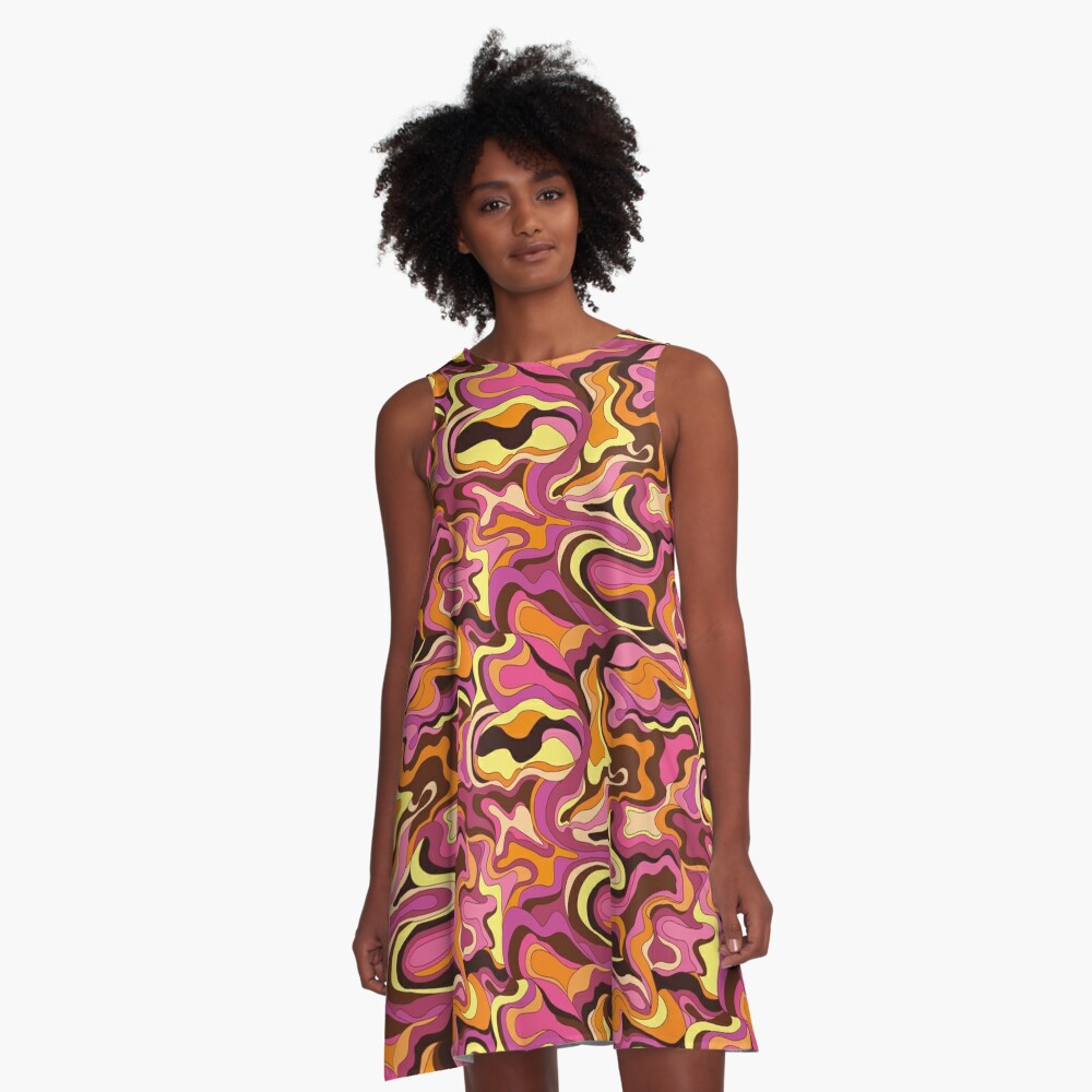 psychedelic dress 60s