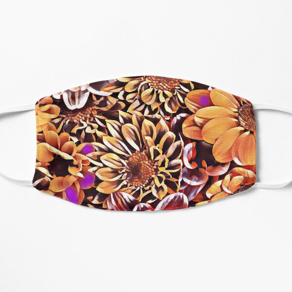 Colorful Artistic Flower Flat Mask