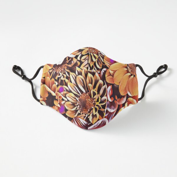 Colorful Artistic Flower Fitted 3-Layer