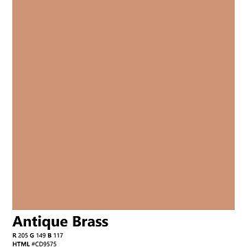 What is the color code for Antique Brass?