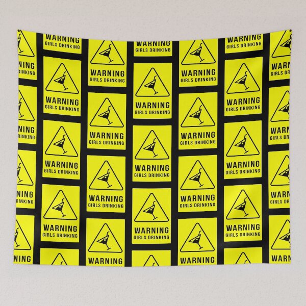 Item preview, Warning, Girls Drinking Tequila And Lime At The Open Bar designed and sold by The Green Corner.