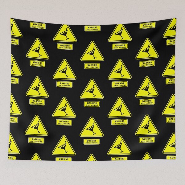 Item preview, Warning, Girls Drinking Tequila And Lime & Feelin Fine At The Open Bar designed and sold by The Green Corner.