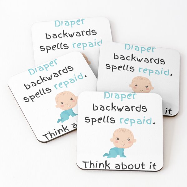 Item preview, Diapers backwards spells Repaid designed and sold by daguilon.