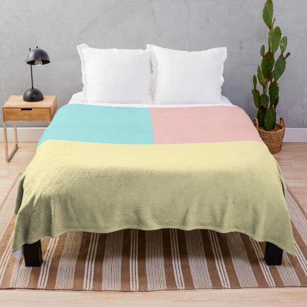 Item preview, Art Deco Tricolor Squares Yellow Blue Green And Pink II designed and sold by rewstudio.
