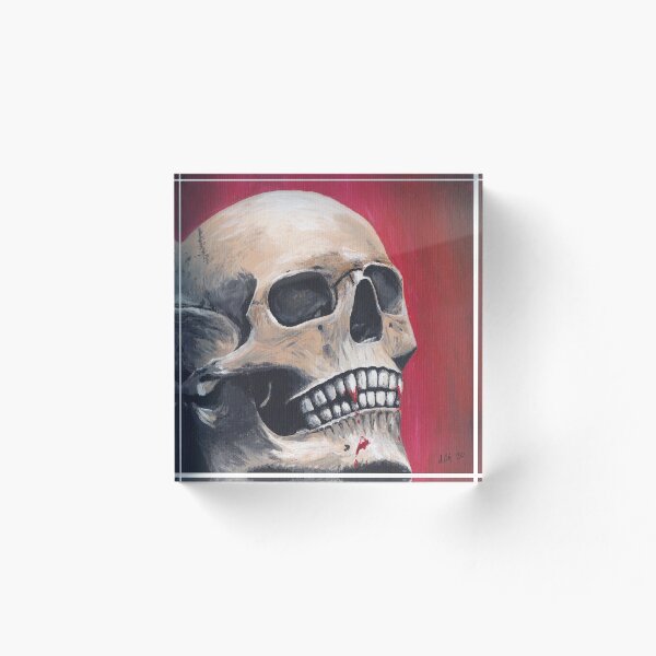 Item preview, The Vampire Skull Painting designed and sold by Laura O'Gorman.