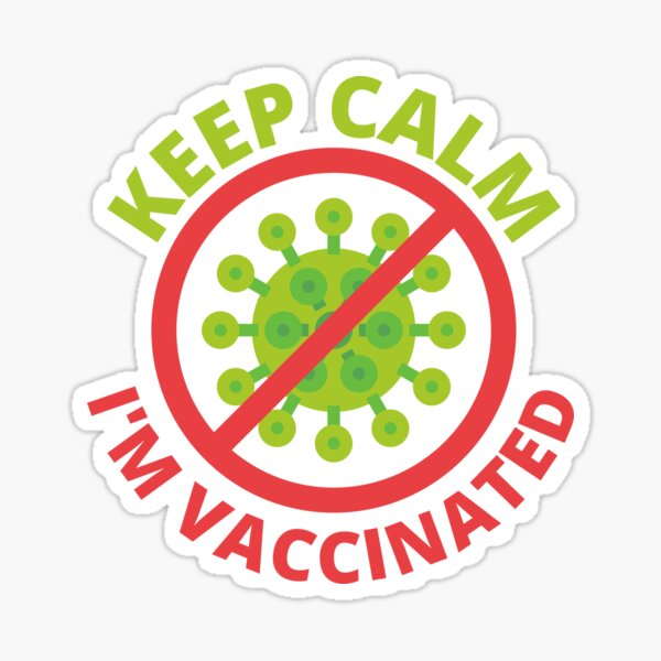 Item preview, Keep Calm I'm Vaccinated designed and sold by msify.