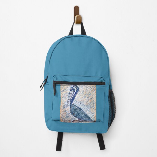 Item preview, Blue artistic pelican designed and sold by Pelikancrazy.