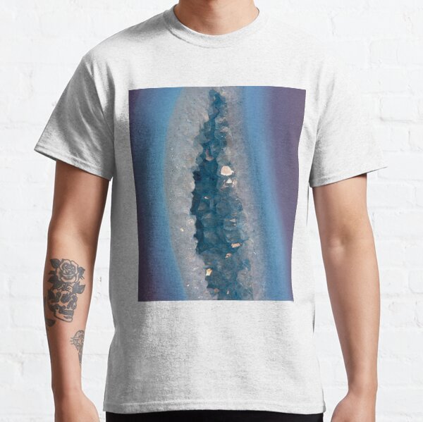 Purple & Blue Agate with Druzy Classic T-Shirt