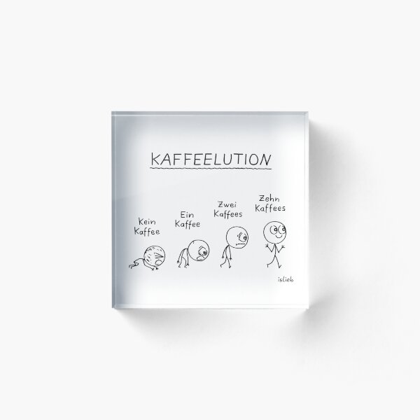 Kaffeelution Acrylblock