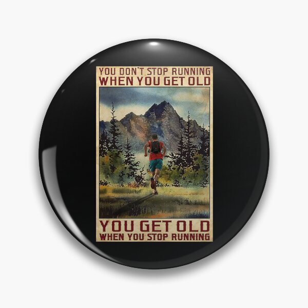 Item preview, You Don't Stop Running When You Get Old - Men Running In The Forest designed and sold by OwensdesignArt.