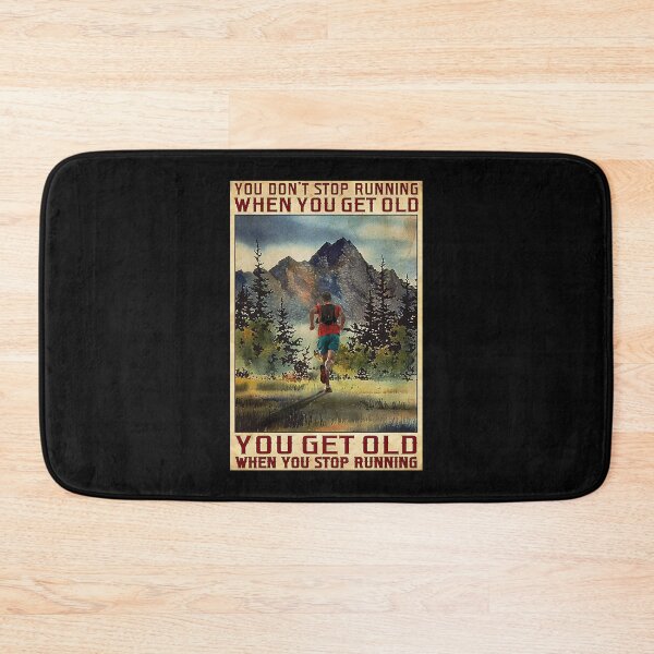 Item preview, You Don't Stop Running When You Get Old - Men Running In The Forest designed and sold by OwensdesignArt.