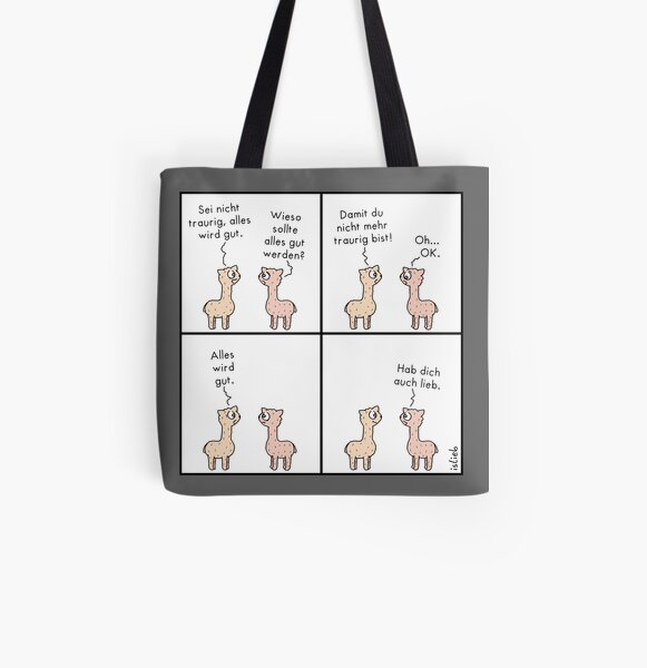 Alles Wird Gut Allover-Print Tote Bag