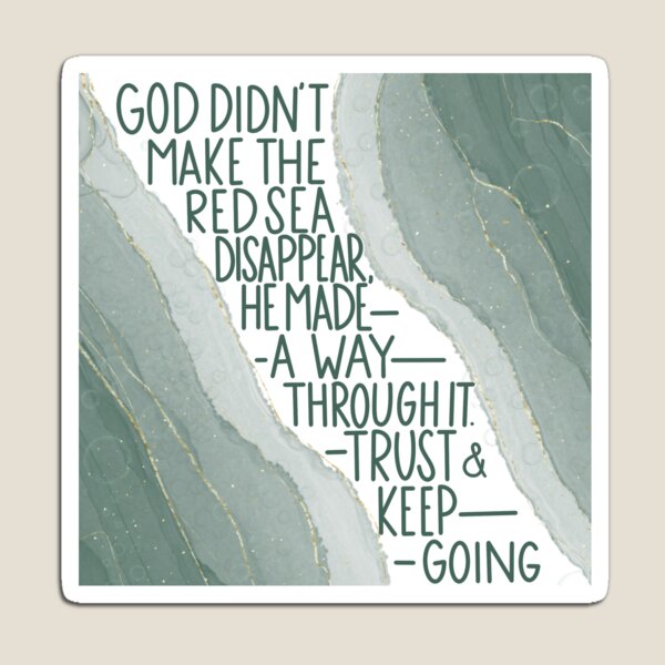 Item preview, Red Sea and Trust Design designed and sold by CCalligraphyCo.