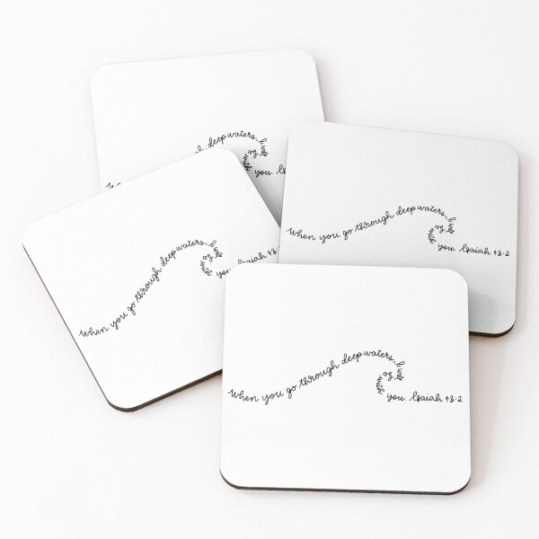 Item preview, Isaiah 43:2 Wave designed and sold by CCalligraphyCo.