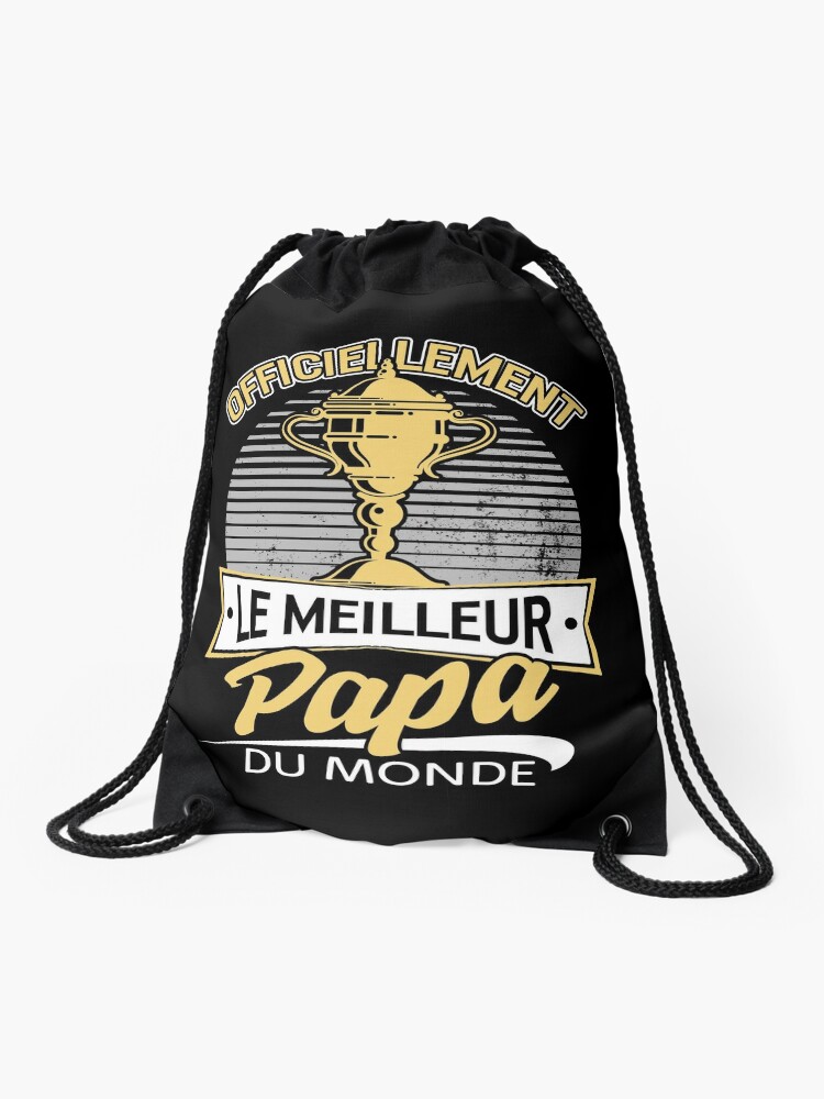 Papa T Shirt Cadeau Anniversaire Pere Homme Humour Fete Des Peres Super Grand Pere Drole Drawstring Bag By Sifoustore Redbubble