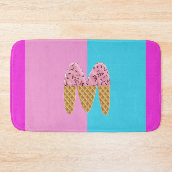 Item preview, Initial "M" Alphabet Monogram Ice Cream Design Throw Pillow designed and sold by Freestylist.