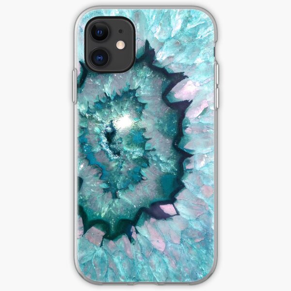 Teal Agate iPhone Soft Case