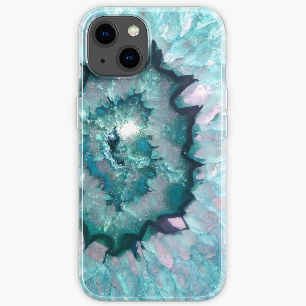 Teal Agate iPhone Soft Case