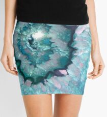 Teal Agate Mini Skirt