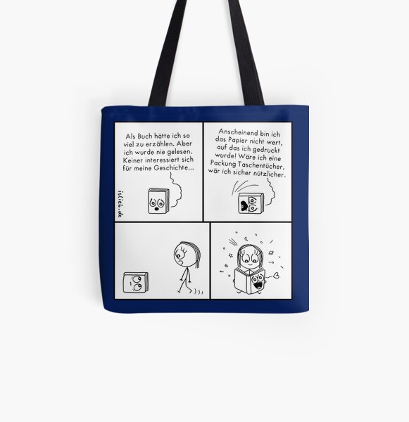 Buch islieb Allover-Print Tote Bag