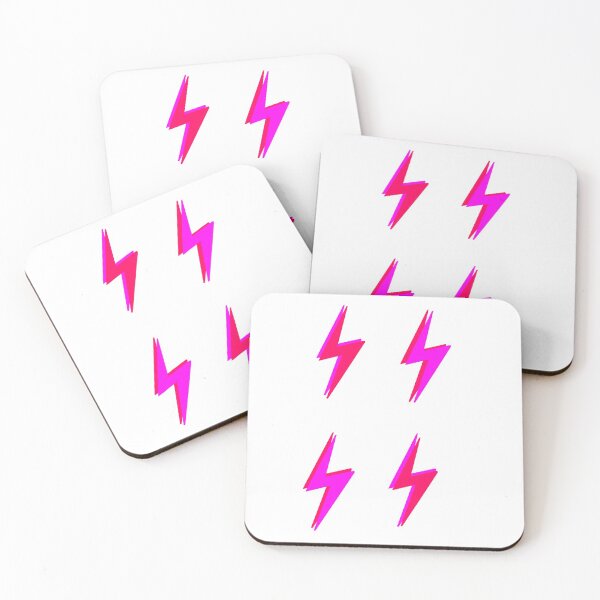 Item preview, pink lightning bolt sticker pack designed and sold by abbeykm55.