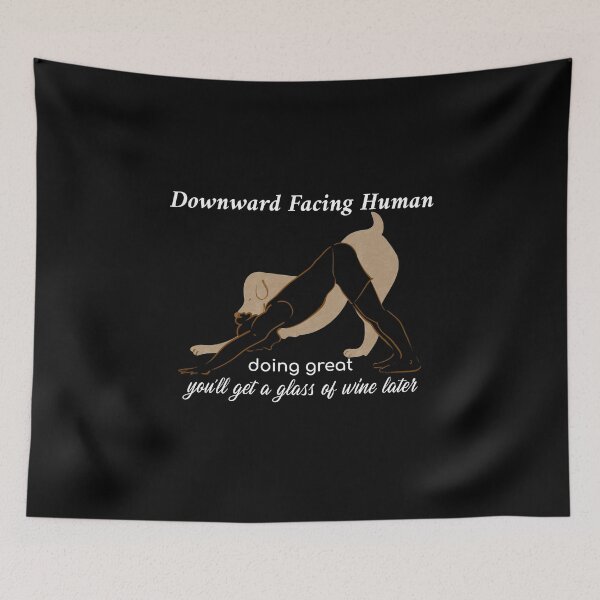 Item preview, Downward Facing Human Yoga designed and sold by DeeSignTShirts.