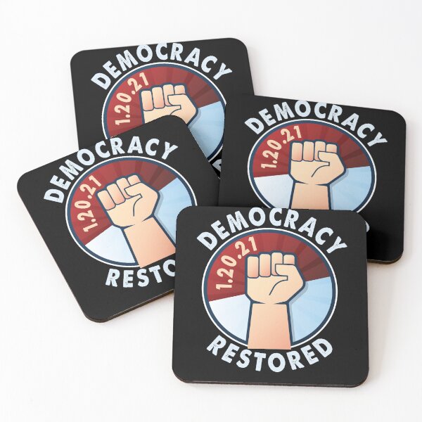 Item preview, Biden Harris Inauguration Day 2021 Democracy Restored Gift designed and sold by trendo.
