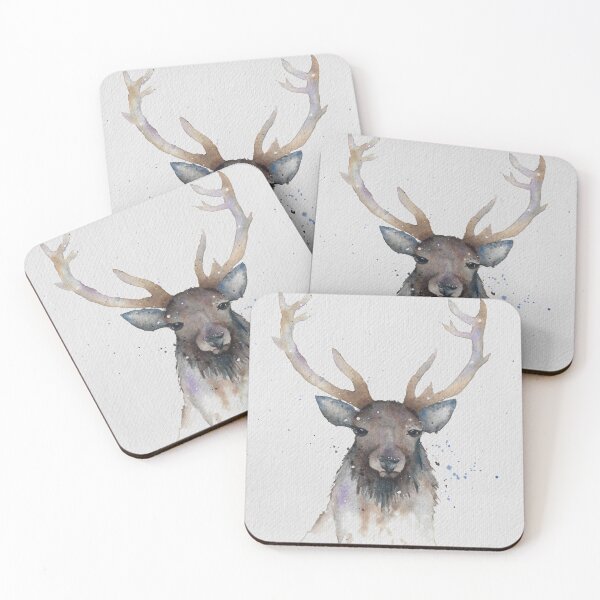 Item preview, Handsome Stag Watercolor designed and sold by watercolorado.
