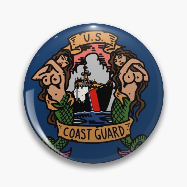 Item preview, Coast Guard Old School Mermaids Buoytender designed and sold by AlwaysReadyCltv.