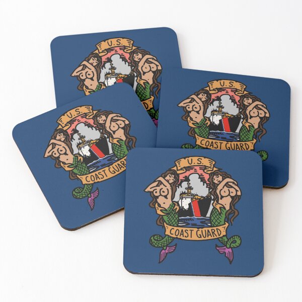 Item preview, Coast Guard Old School Mermaids Buoytender designed and sold by AlwaysReadyCltv.