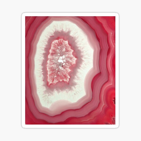 Pink Agate Sticker