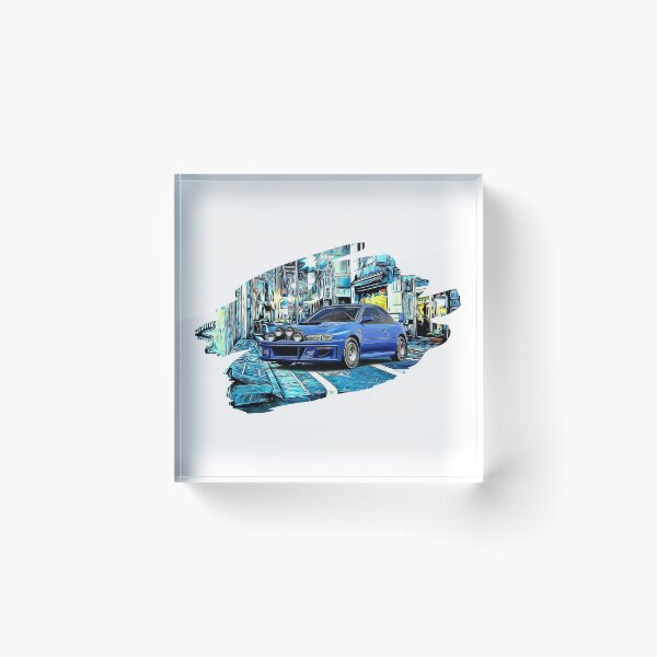 Item preview, Classic WRX STI Tokyo Night Print designed and sold by Auto-Prints.