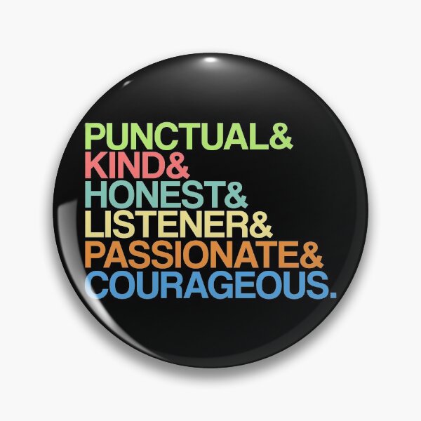 Item preview, Punctual Kind Honest designed and sold by MagicSpread.