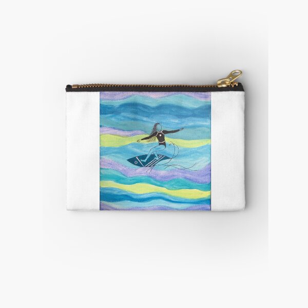Item preview, Surfer girl shreds on shortboard designed and sold by Artfullee63.