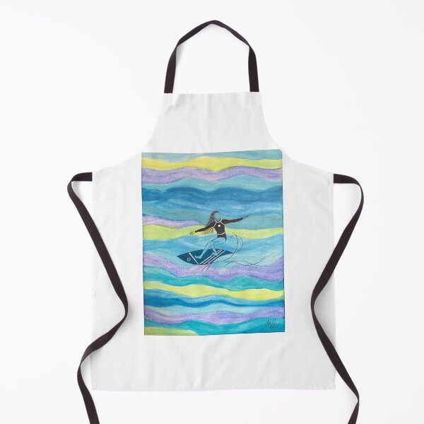 Item preview, Surfer girl shreds on shortboard designed and sold by Artfullee63.