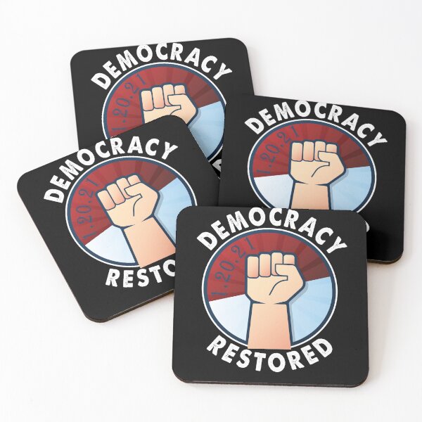 Item preview, Biden Harris Inauguration Day 2021 Democracy Restored Funny designed and sold by trendo.