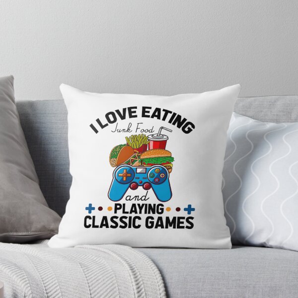 Item preview, I Love Eating Junk Food And Playing Classic Games designed and sold by Mariano Topno.