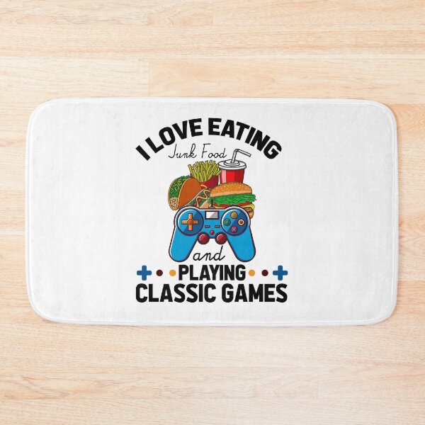 Item preview, I Love Eating Junk Food And Playing Classic Games designed and sold by Mariano Topno.