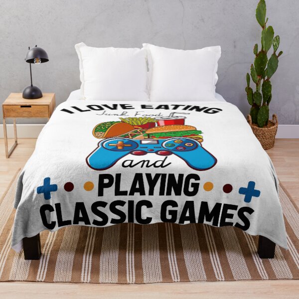 Item preview, I Love Eating Junk Food And Playing Classic Games designed and sold by Mariano Topno.