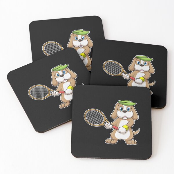 Item preview, Dog at Tennis with Tennis racket & Cap designed and sold by Snabdesign84.