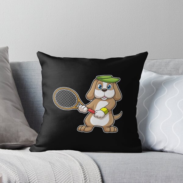 Item preview, Dog at Tennis with Tennis racket & Cap designed and sold by Snabdesign84.