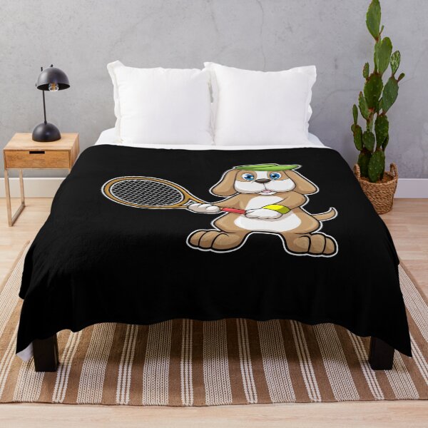 Item preview, Dog at Tennis with Tennis racket & Cap designed and sold by Snabdesign84.