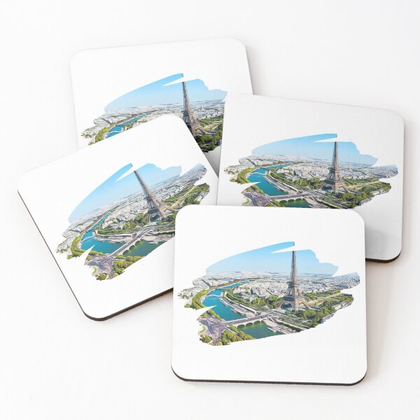 Item preview, Paris City Cartoon Print designed and sold by Auto-Prints.
