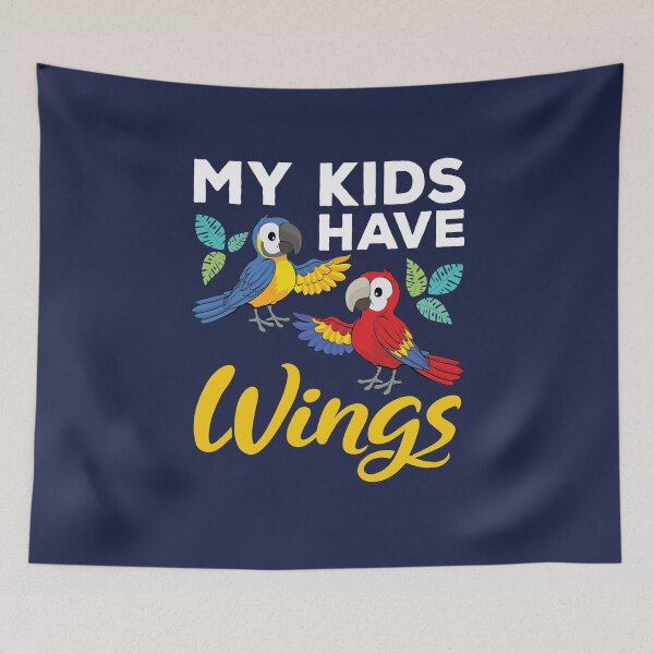 Item preview, Macaw Parrot Owner Pet Bird My Kids Have Wings designed and sold by jaygo.